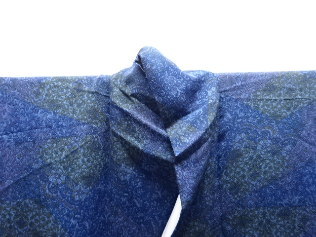  唐花模様小紋着物